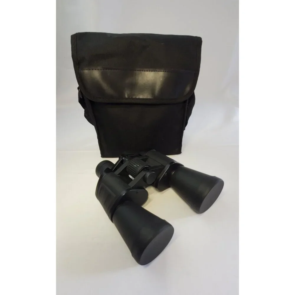 Binolux Military Compact Binoculars 20x50 Wide Angle Red Lens with Pouch